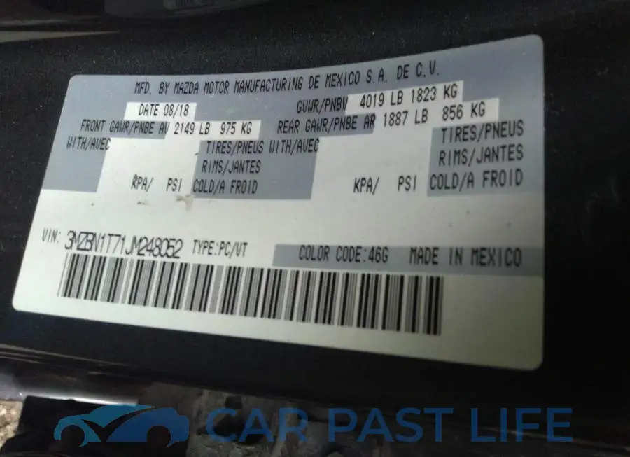 3MZBN1T71JM248052# 9