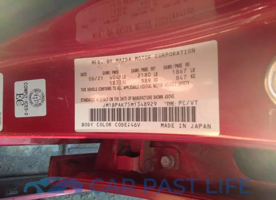 JM1BPAK75M1348929# 9