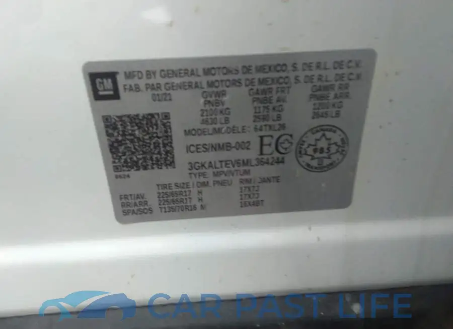 3GKALTEV6ML364244# 9