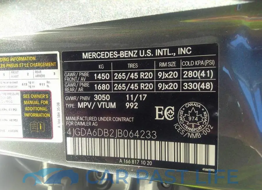 4JGDA6DB2JB064233# 9