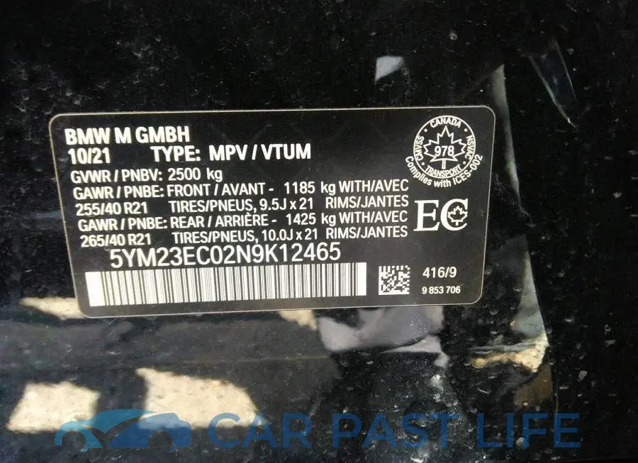 5YM23EC02N9K12465# 9