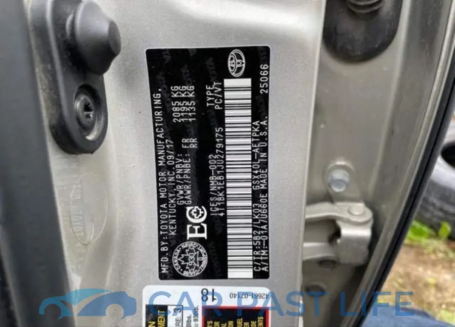 4T1BK1EB1JU279175# 9