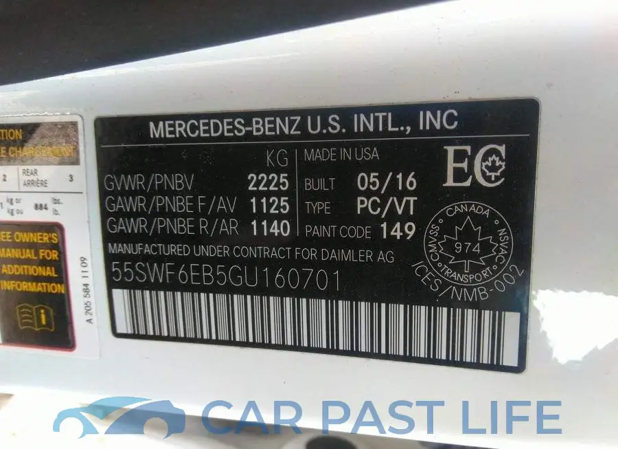 55SWF6EB5GU160701# 9