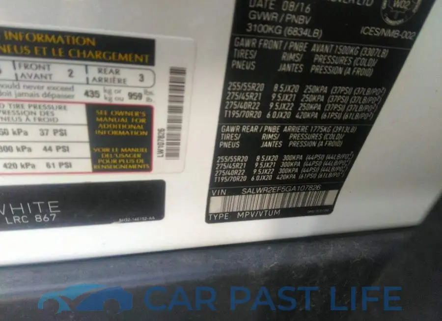 SALWR2EF5GA107826# 9