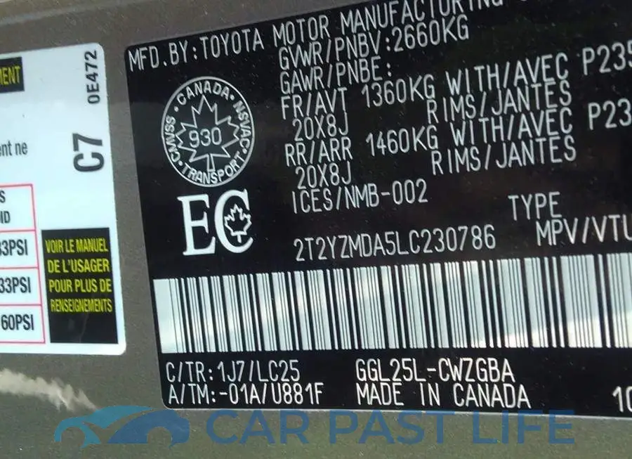 2T2YZMDA5LC230786# 9