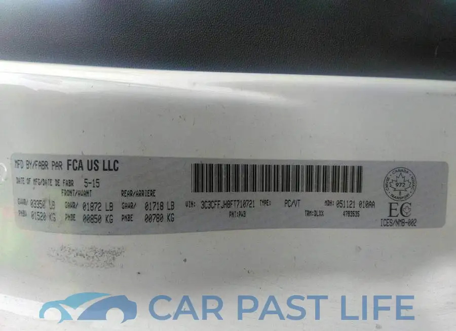 3C3CFFJH8FT710721# 9