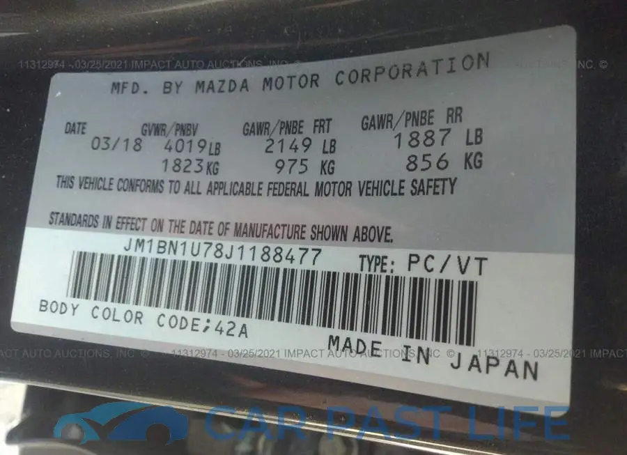 JM1BN1U78J1188477# 9