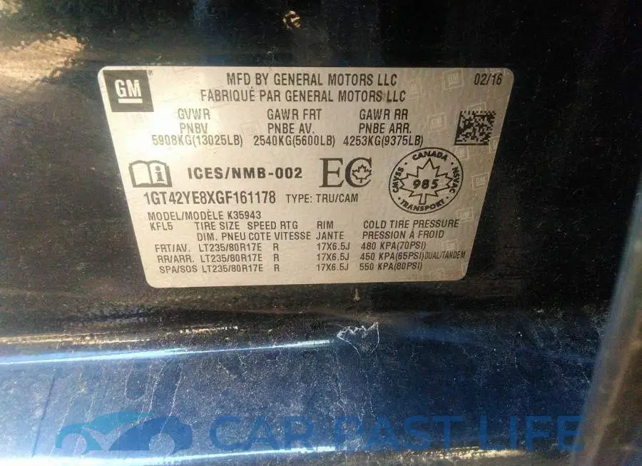 1GT42YE8XGF161178# 9