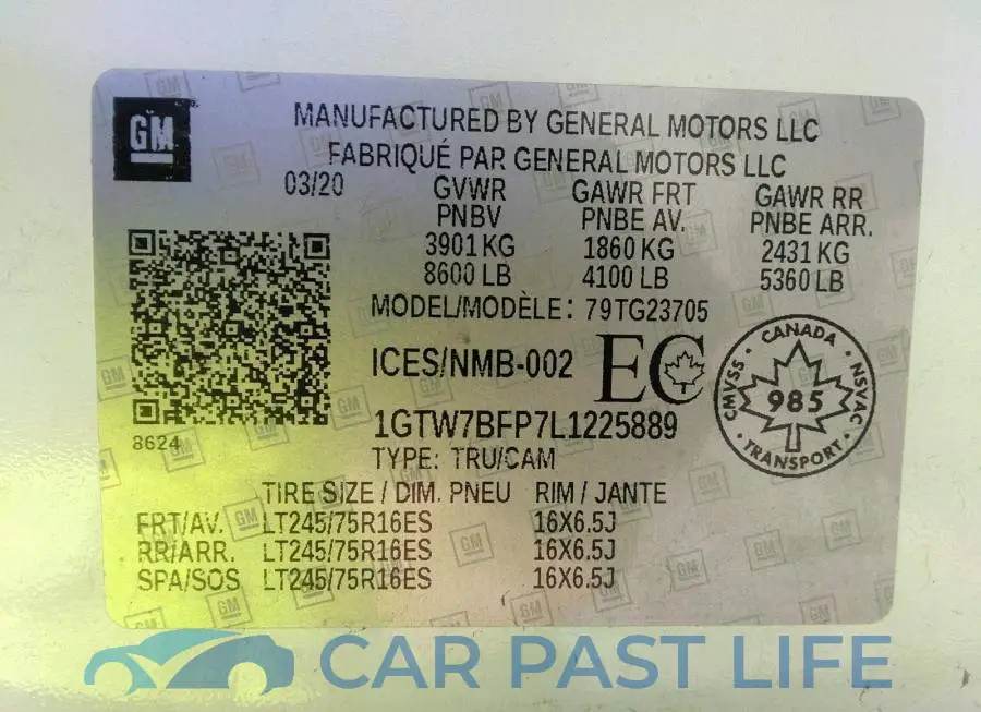 1GTW7BFP7L1225889# 9