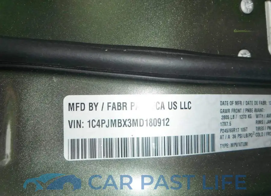 1C4PJMBX3MD180912# 9