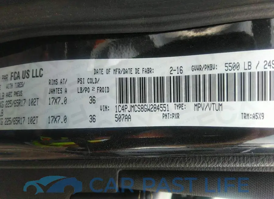 1C4PJMCS8GW284551# 9