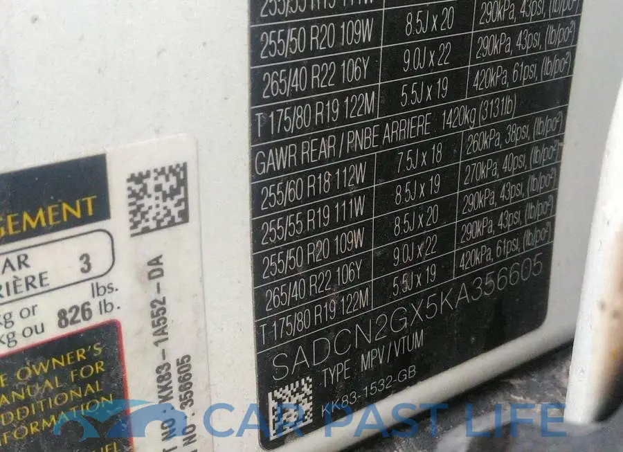 SADCN2GX5KA356605# 9