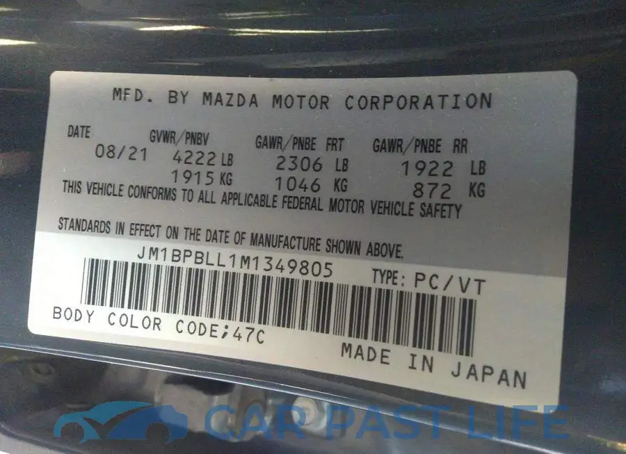 JM1BPBLL1M1349805# 9