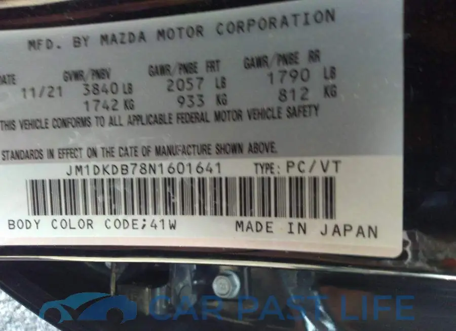 JM1DKDB78N1601641# 9