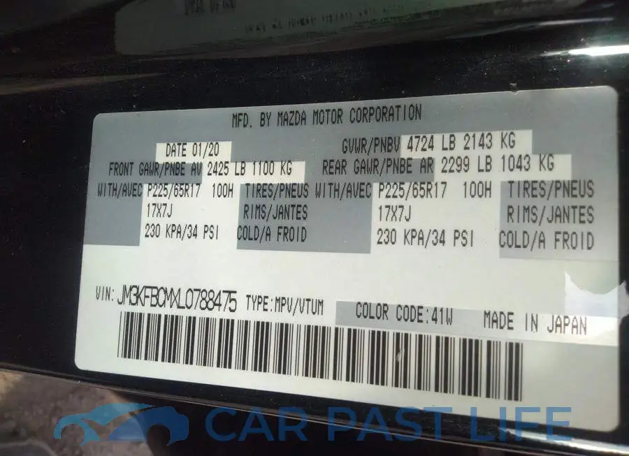 JM3KFBCMXL0788475# 9