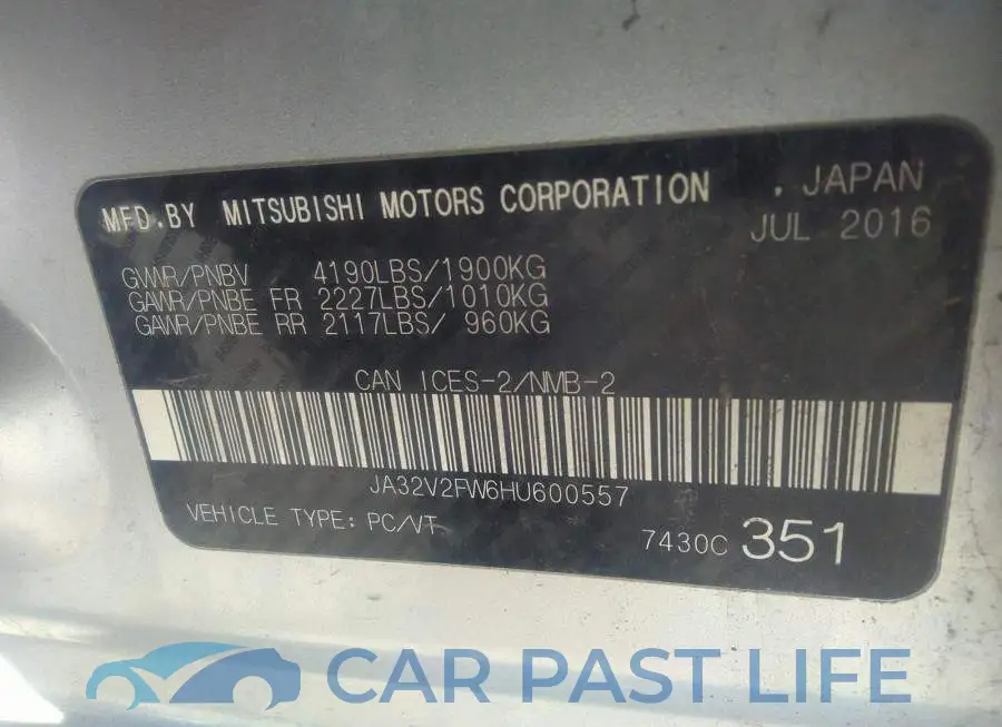 JA32V2FW6HU600557# 9