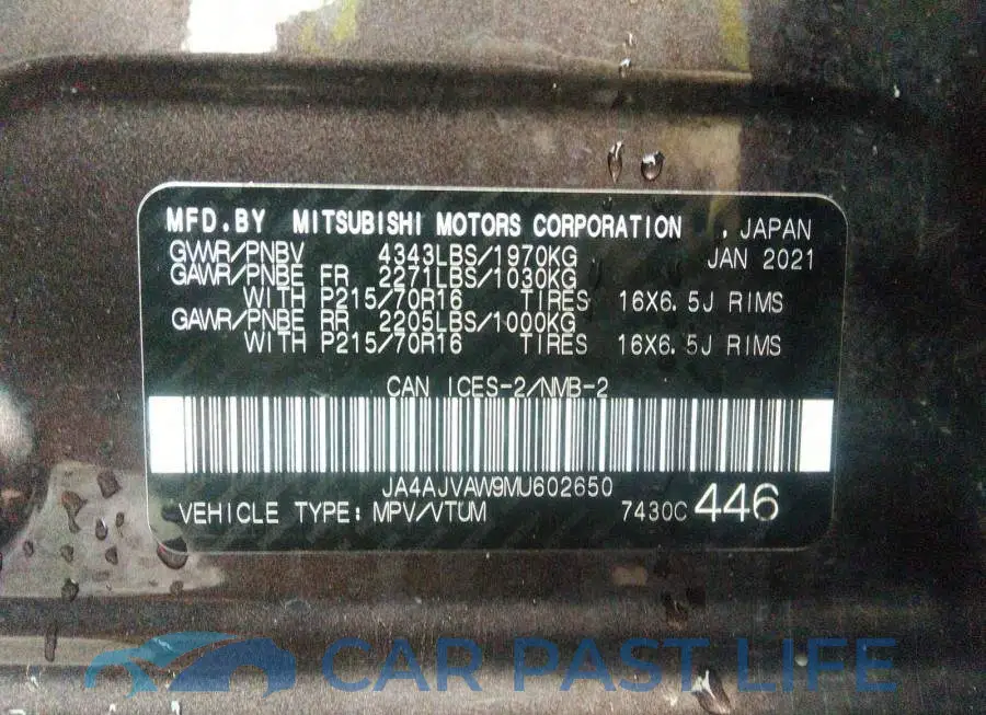 JA4AJVAW9MU602650# 9