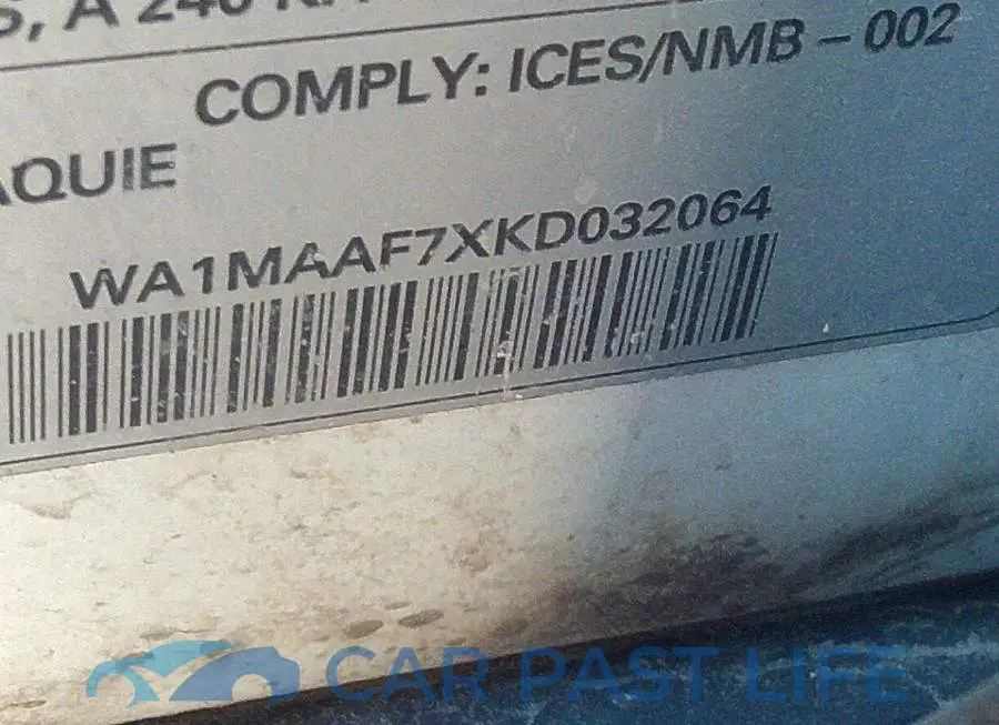 WA1MAAF7XKD032064# 9