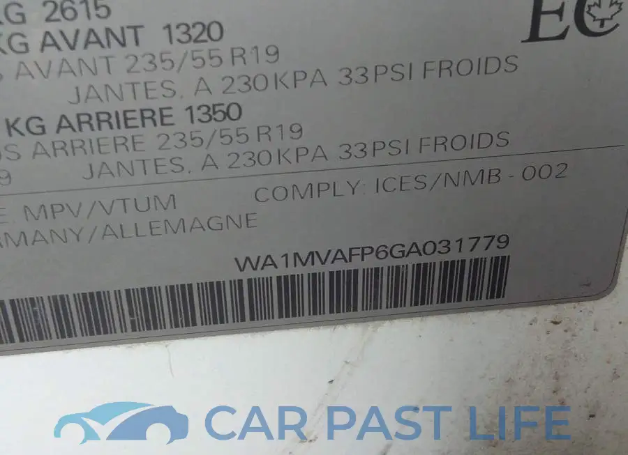 WA1MVAFP6GA031779# 9