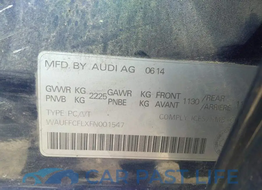 WAUFFCFLXFN001547# 9