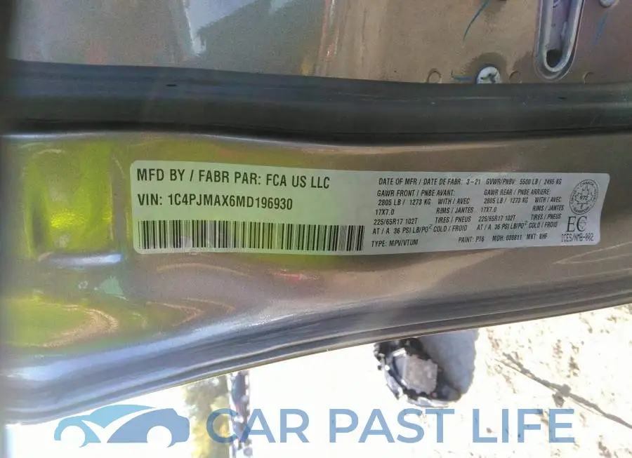 1C4PJMAX6MD196930# 9