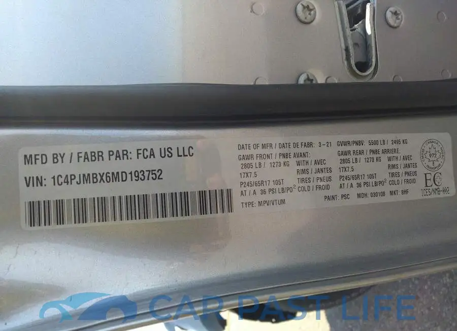 1C4PJMBX6MD193752# 9