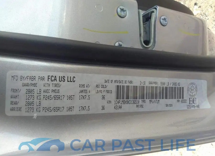 1C4PJMBX9KD136510# 9