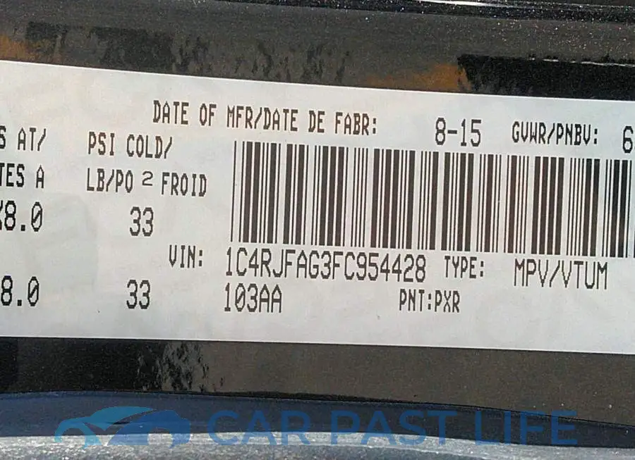 1C4RJFAG3FC954428# 9