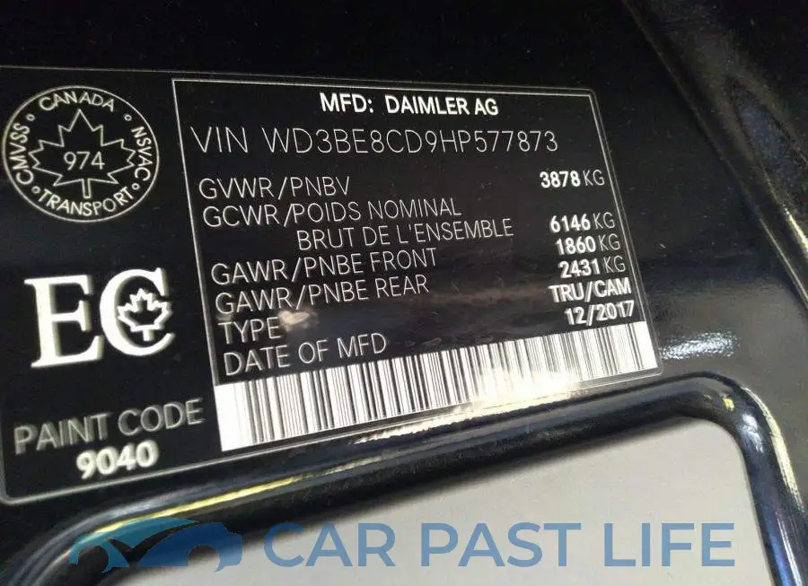 WD3BE8CD9HP577873# 9