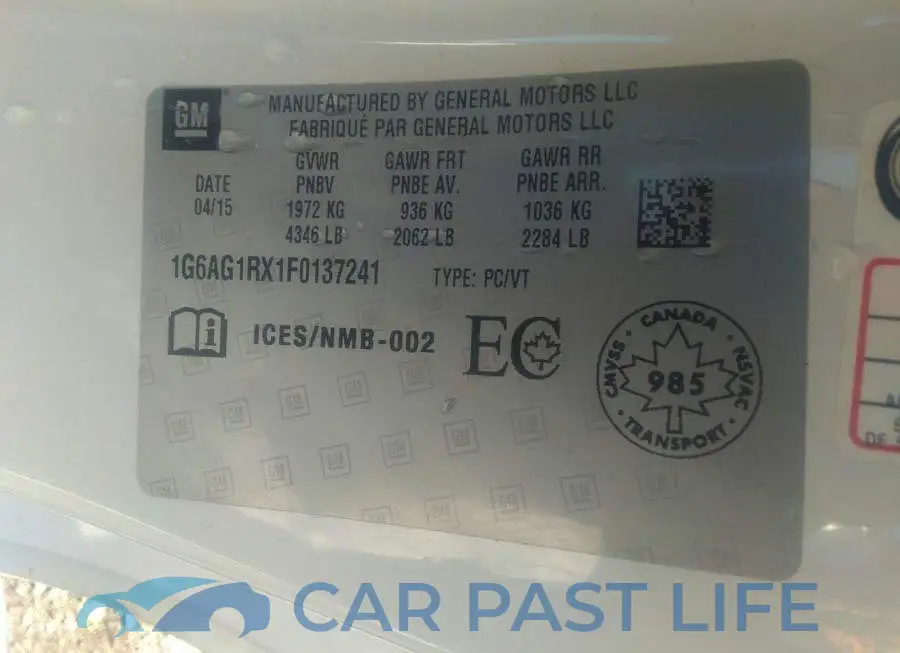 1G6AG1RX1F0137241# 9
