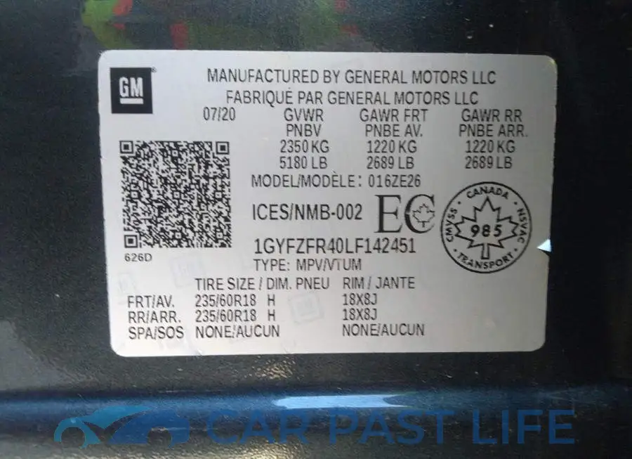 1GYFZFR40LF142451# 9