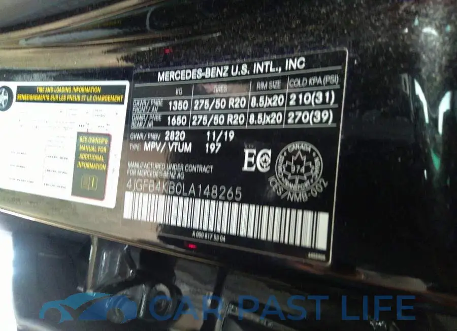 4JGFB4KB0LA148265# 9