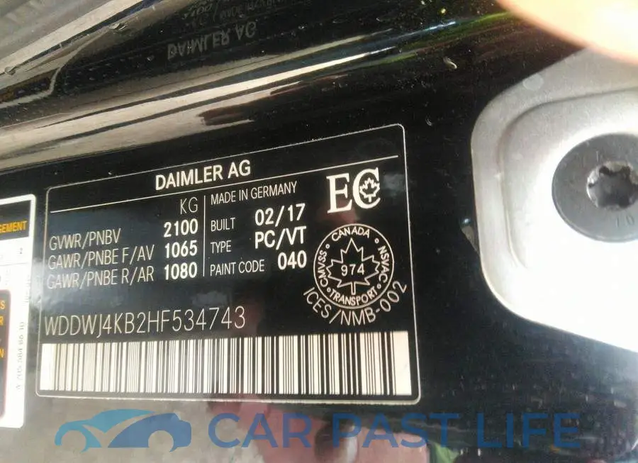 WDDWJ4KB2HF534743# 9
