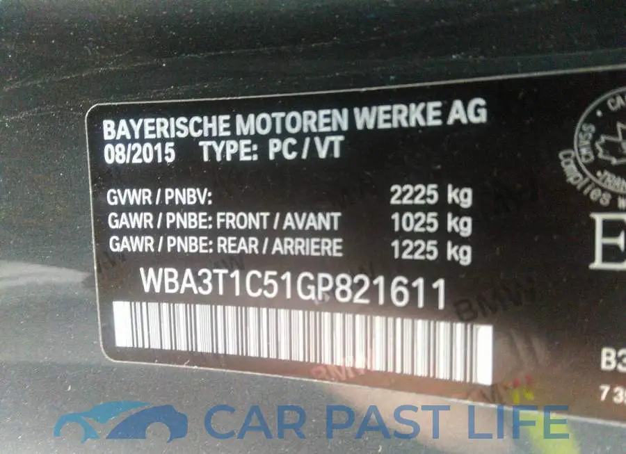 WBA3T1C51GP821611# 9