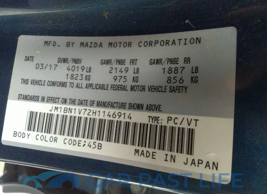 JM1BN1V72H1146914# 9