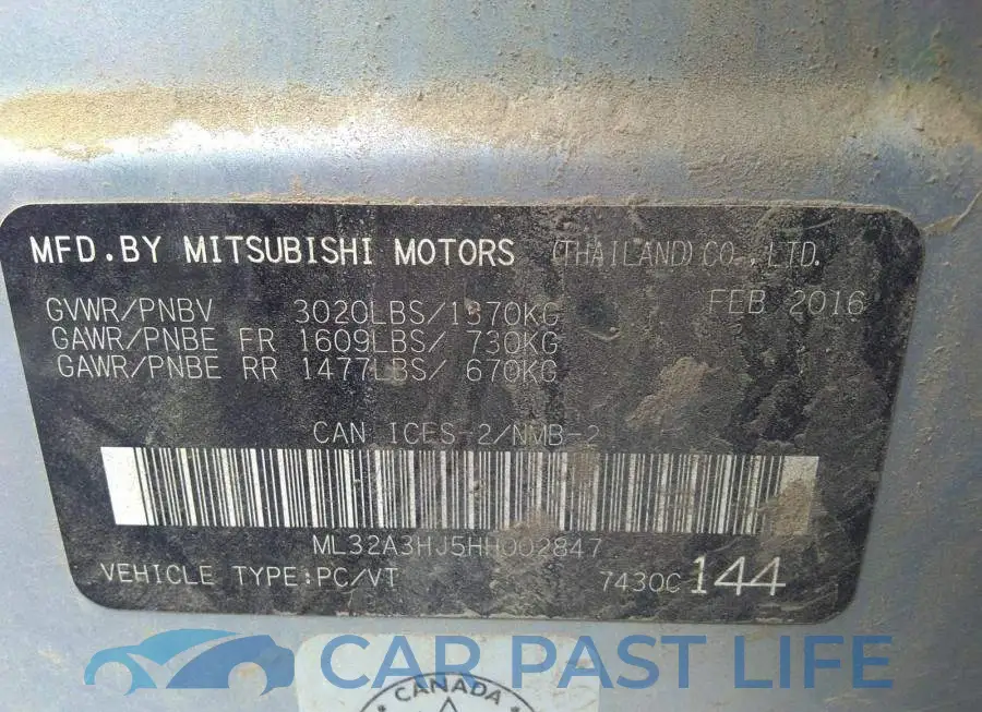 ML32A3HJ5HH002847# 9