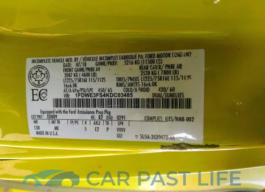 1FDWE3FS4KDC03485# 9