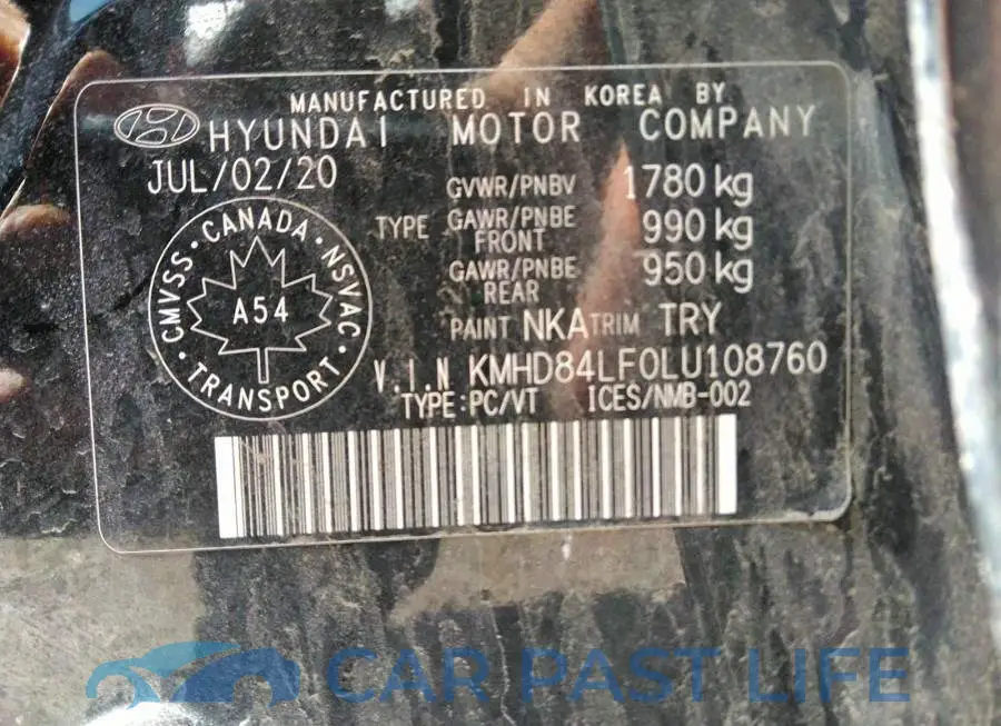 KMHD84LF0LU108760# 9
