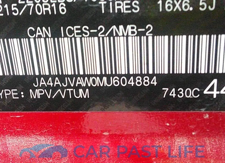 JA4AJVAW0MU604884# 9