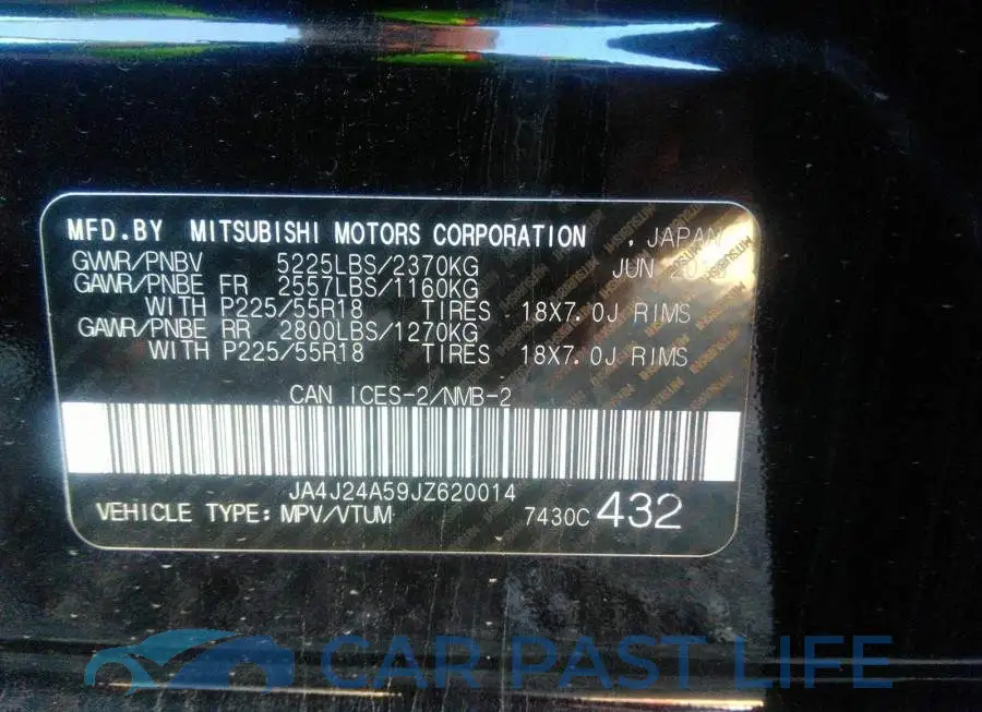 JA4J24A59JZ620014# 9