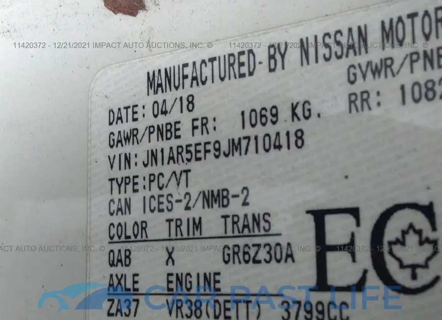 JN1AR5EF9JM710418# 9