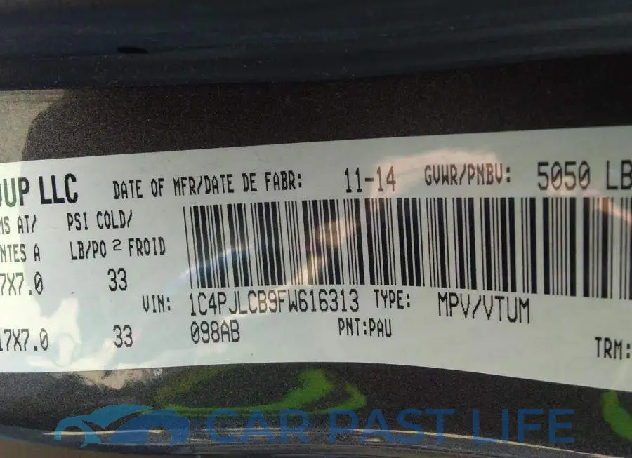 1C4PJLCB9FW616313# 9