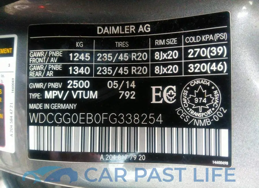 WDCGG0EB0FG338254# 9