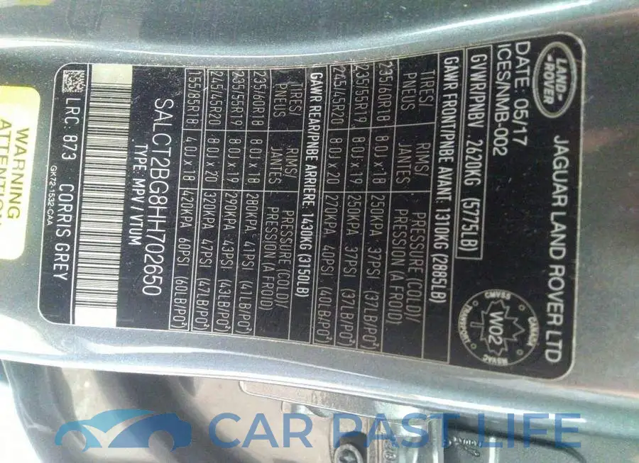 SALCT2BG8HH702650# 9