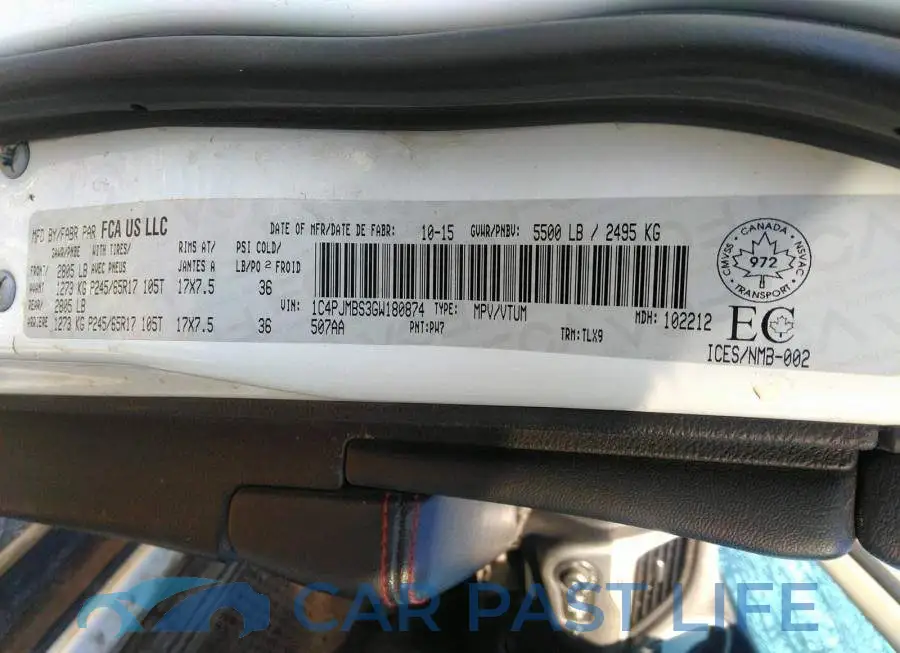1C4PJMBS3GW180874# 9