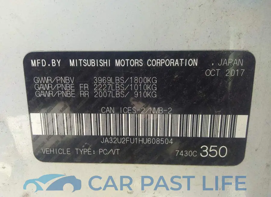 JA32U2FU1HU608504# 9