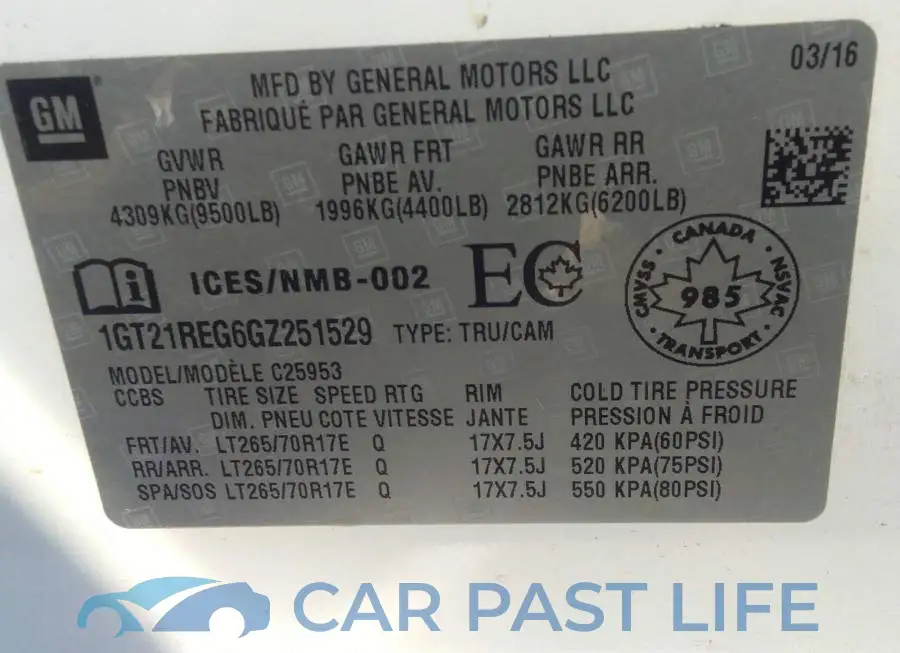 1GT21REG6GZ251529# 9