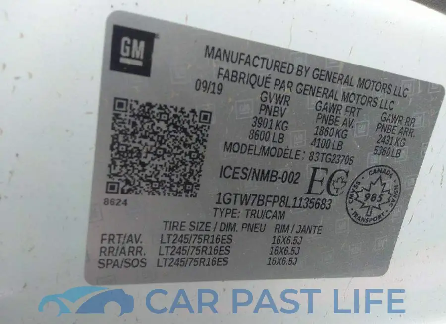 1GTW7BFP8L1135683# 9