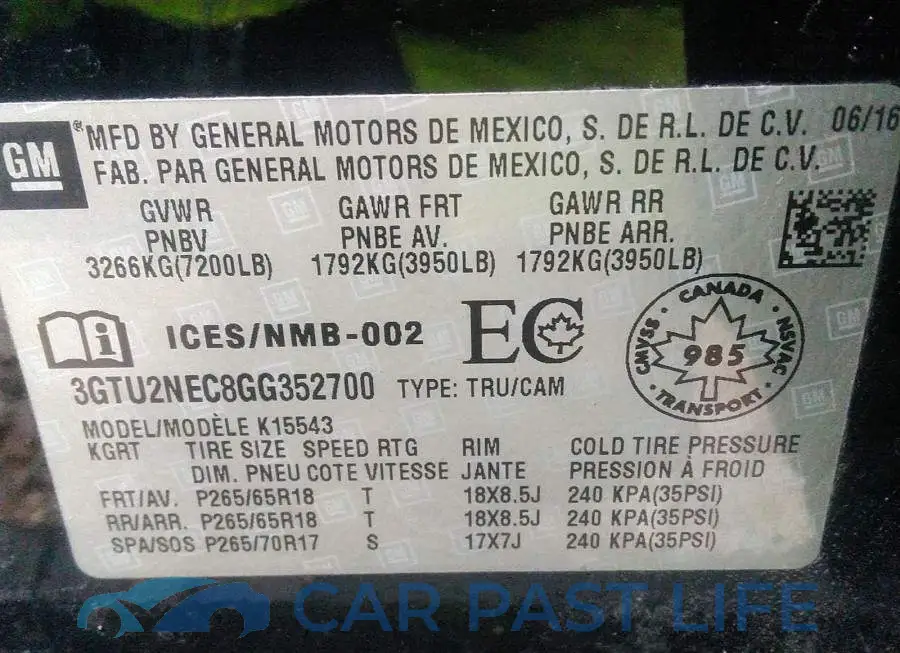 3GTU2NEC8GG352700# 9