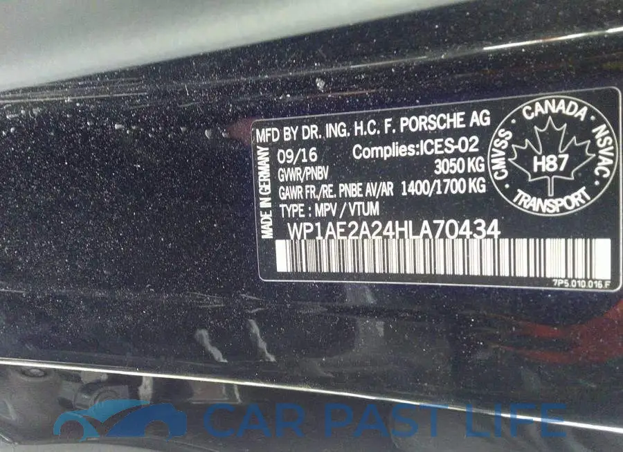 WP1AE2A24HLA70434# 9